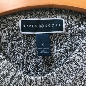 Karen Scott Cable Knit Sweater